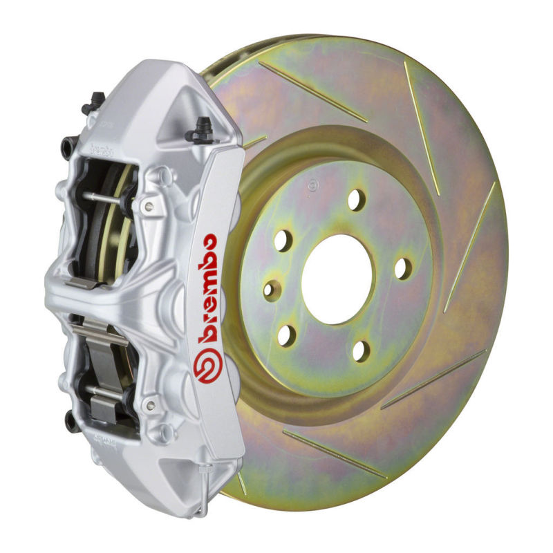 BRB Big Brake Kits - Brembo 05-14 Mustang GT Excl non-ABS Equipped Fr GT BBK 6Pist Cast 355x32 1pc Rtr Slot Type1-Silver
