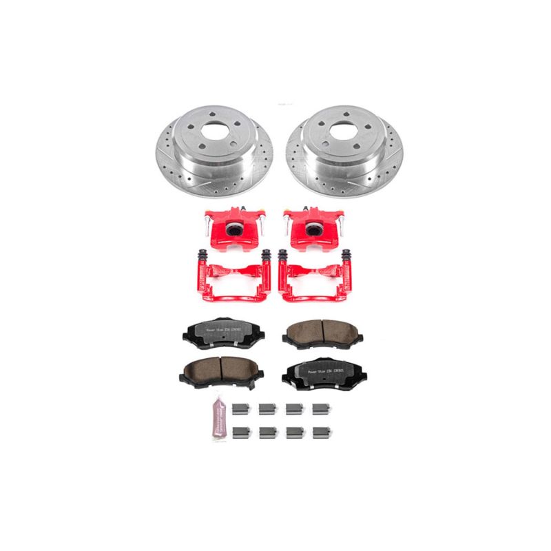PSB Z36 Truck & Tow Kit w/Cals - Power Stop 07-17 Jeep Wrangler Rear Z36 Truck & Tow Brake Kit w/Calipers