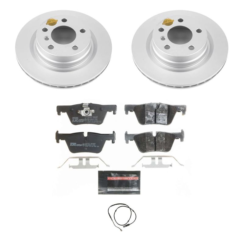 PSB Euro-Stop Kit - Power Stop 14-16 BMW 228i Rear Euro-Stop Brake Kit