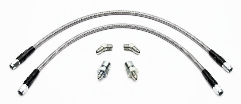 WIL Flexline Brake Hose - Wilwood Flexline Kit 94-03 Mustang w/ SL6 Front Caliper