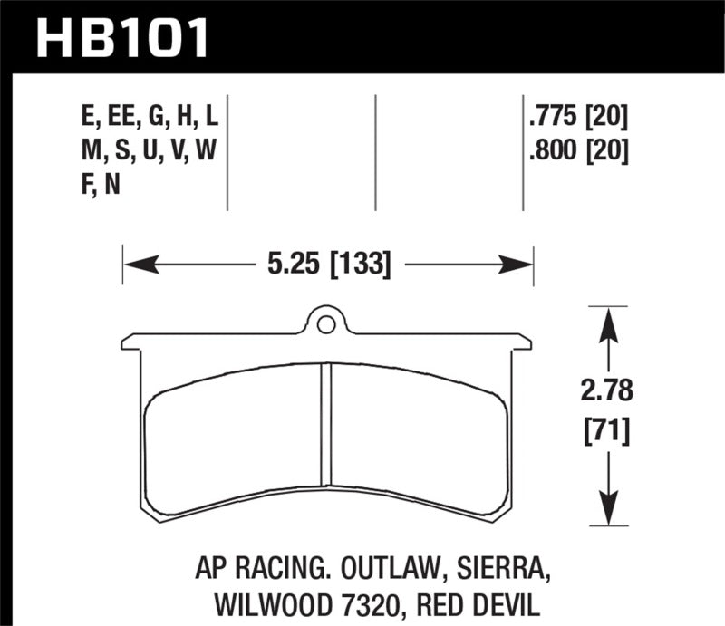 HAWK HP+ Brake Pad Sets - Hawk HP+ Street Brake Pads