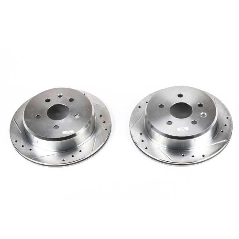 PSB Evolution Drill/Slot Rotor - Power Stop 92-98 Lexus SC300 Rear Evolution Drilled & Slotted Rotors - Pair