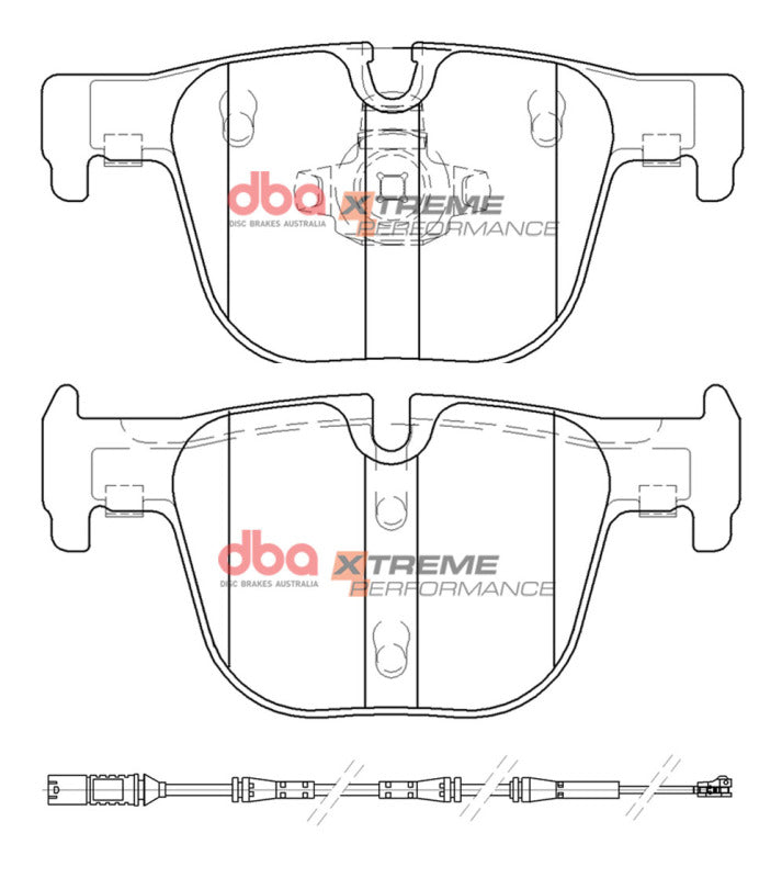 DBA XP Performance Brake Pads - DBA 16-18 BMW 328i (w/M Sport Package) Rear XP Performance Brake Pads