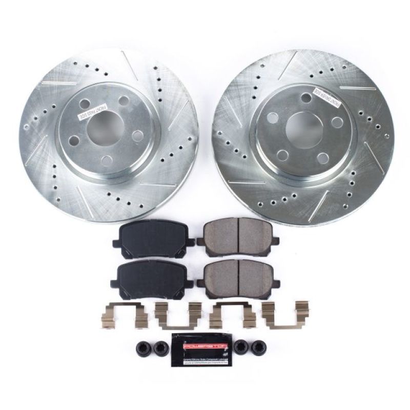 PSB Z23 Evolution Kit - Power Stop 03-08 Pontiac Vibe Front Z23 Evolution Sport Brake Kit