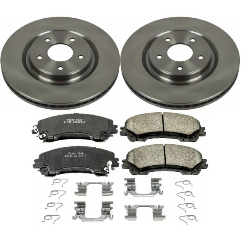 PSB Autospecialty Kit - Power Stop 14-19 Nissan Rogue Front Autospecialty Brake Kit