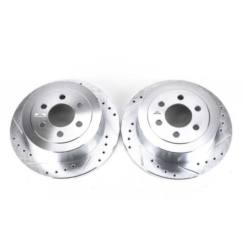 PSB Evolution Drill/Slot Rotor - Power Stop 03-04 Dodge Dakota Rear Evolution Drilled & Slotted Rotors - Pair