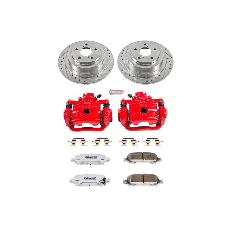 PSB Z26 Street Kit w/Cals - Power Stop 03-06 Subaru Baja Rear Z26 Street Warrior Brake Kit w/Calipers