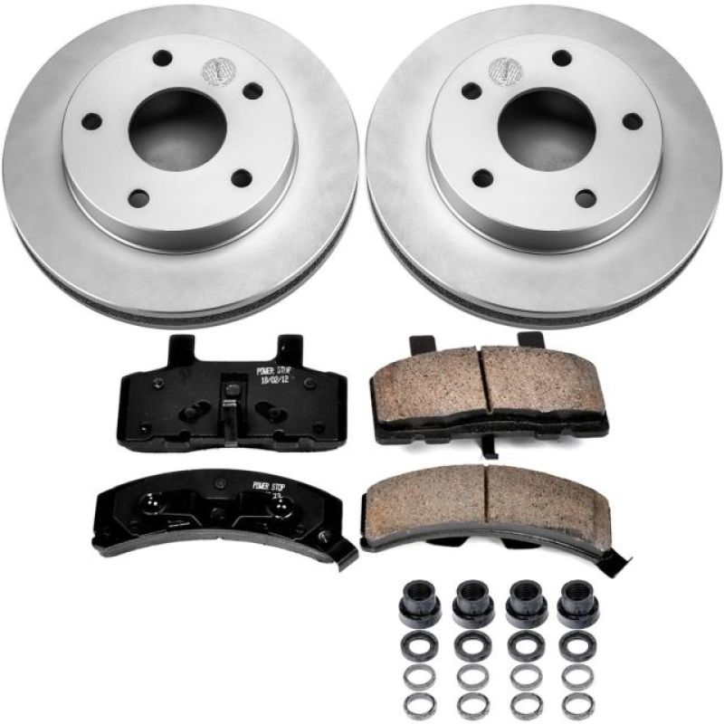 PSB Z17 Evolution Coated Kit - Power Stop 94-99 Dodge Ram 1500 Front Z17 Evolution Geomet Coated Brake Kit