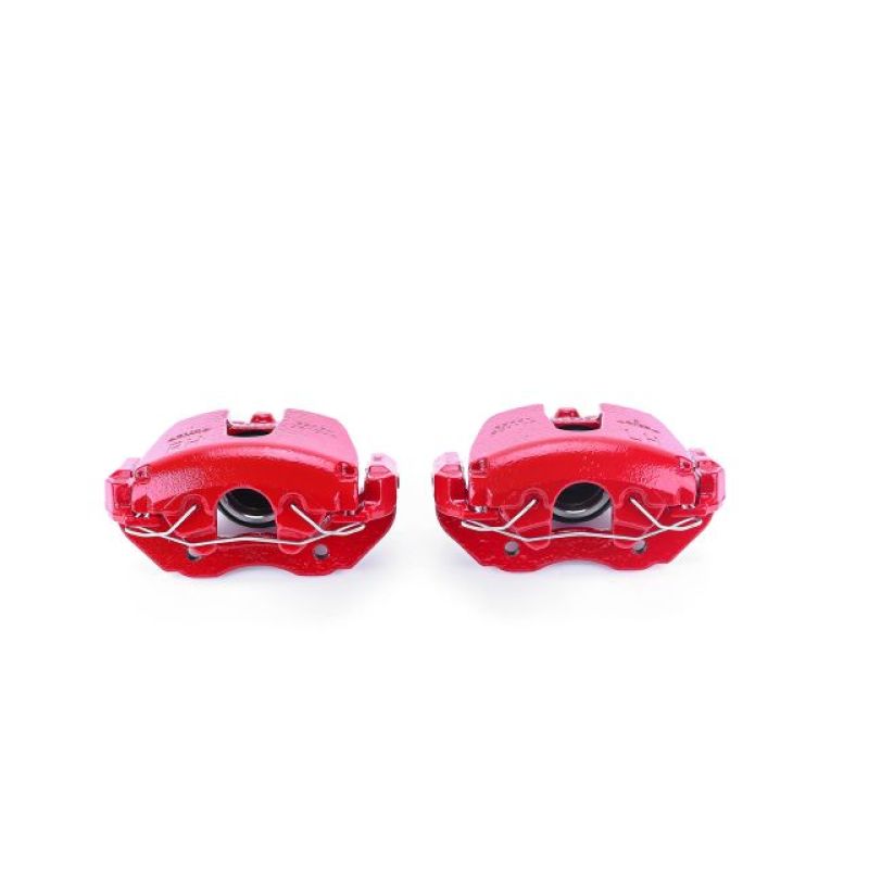 PSB Red Calipers - Power Stop 05-07 Ford Focus Front Red Calipers w/Brackets - Pair