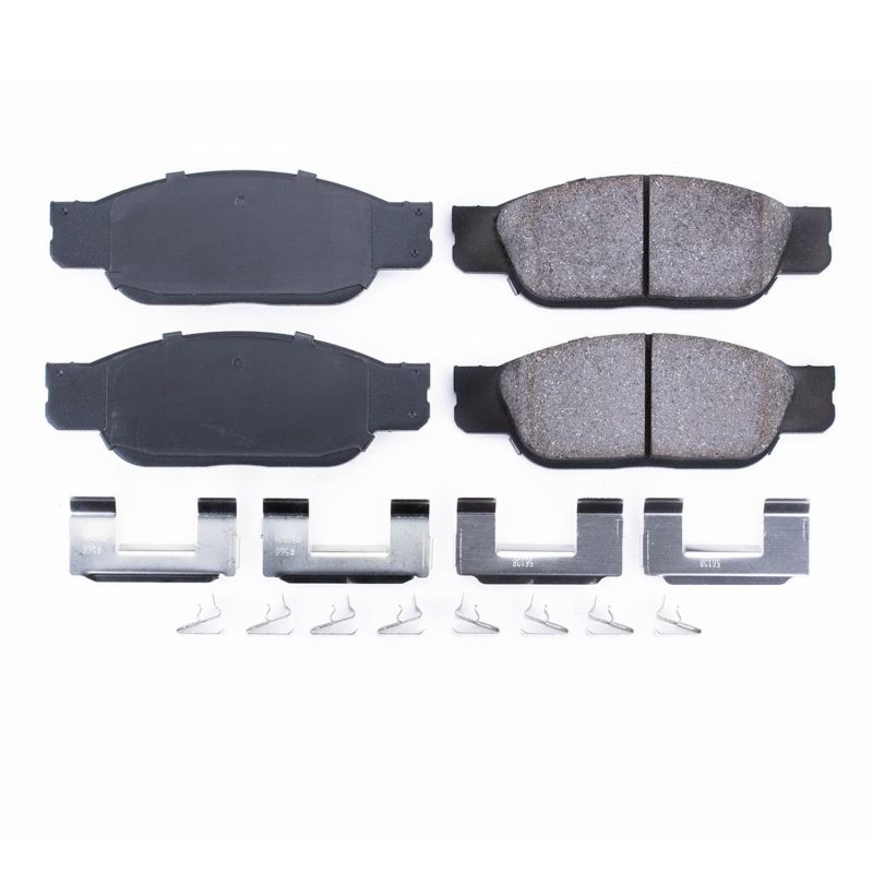 PSB Z17 Evolution Brake Pads - Power Stop 02-05 Ford Thunderbird Front Z17 Evolution Ceramic Brake Pads w/Hardware
