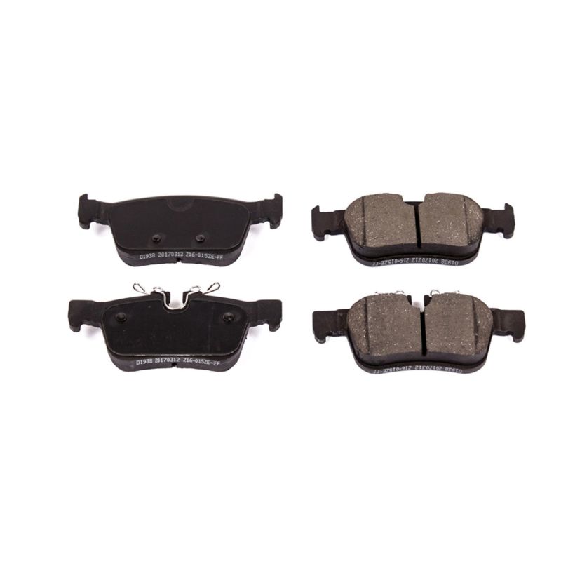 PSB Z16 Evolution Brake Pads - Power Stop 2019 Volvo S60 Rear Z16 Evolution Ceramic Brake Pads
