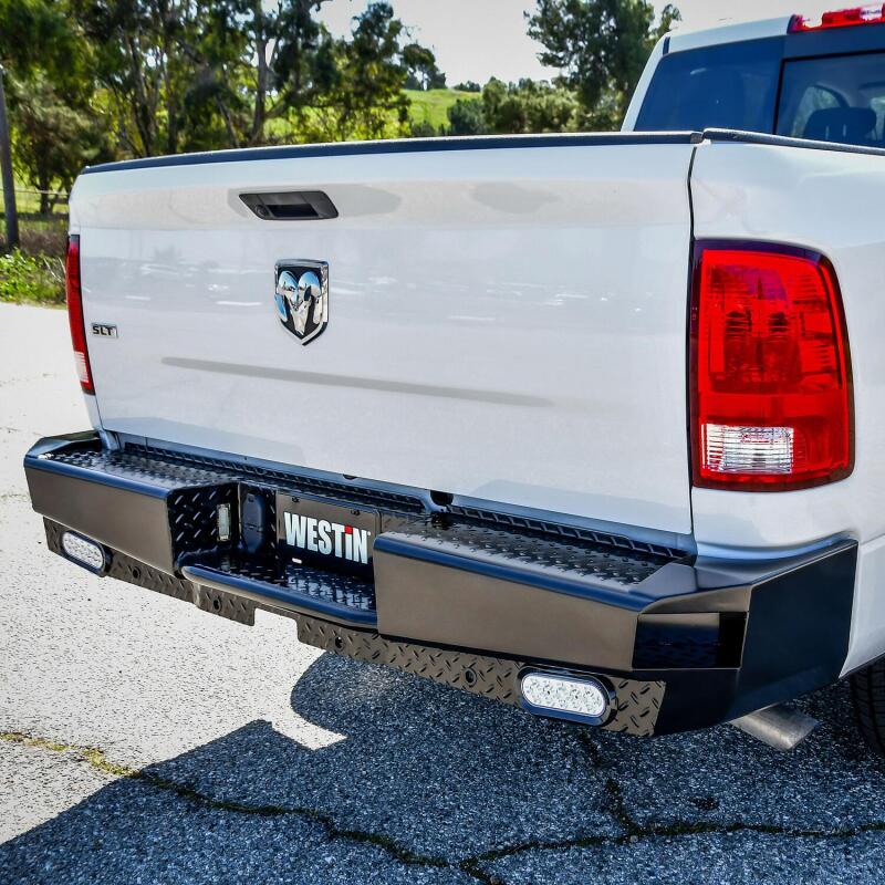 WES HDX Rear Bumpers - Westin 09-18 Ram 1500 HDX Bandit Rear Bumper - Black