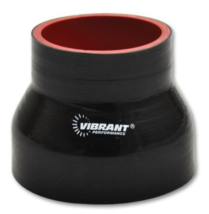 VIB 4 Ply Hoses - Vibrant 4 Ply Reducer Coupling .75in x .50in x 4in Long - Black