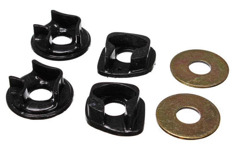 ES Motor Mounts - Black - Energy Suspension 88-91 Honda Civic Black Motor Mount Inserts (Manual Transmission) (2 Torque Positi