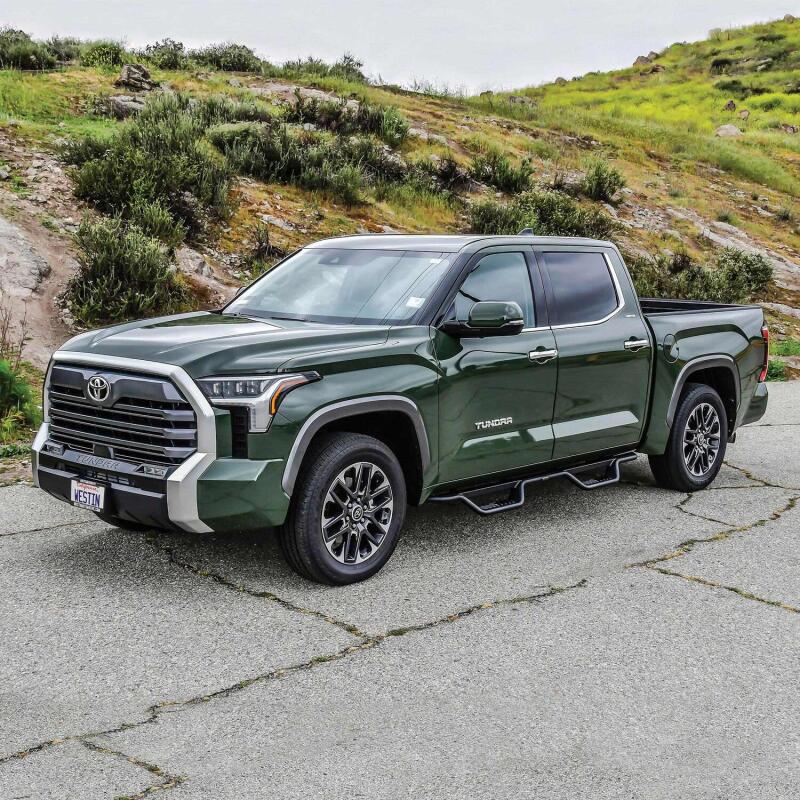 WES Nerf Bars - Outlaw - Westin 2022+ Toyota Tundra Crew Max Outlaw Nerf Step Bars - Textured Black