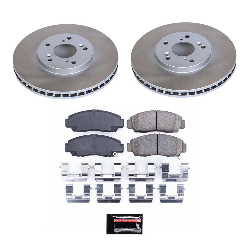 PSB Semi-Coated Rotor Kits - Power Stop 03-11 Honda Accord Front Semi-Coated Rotor Kit