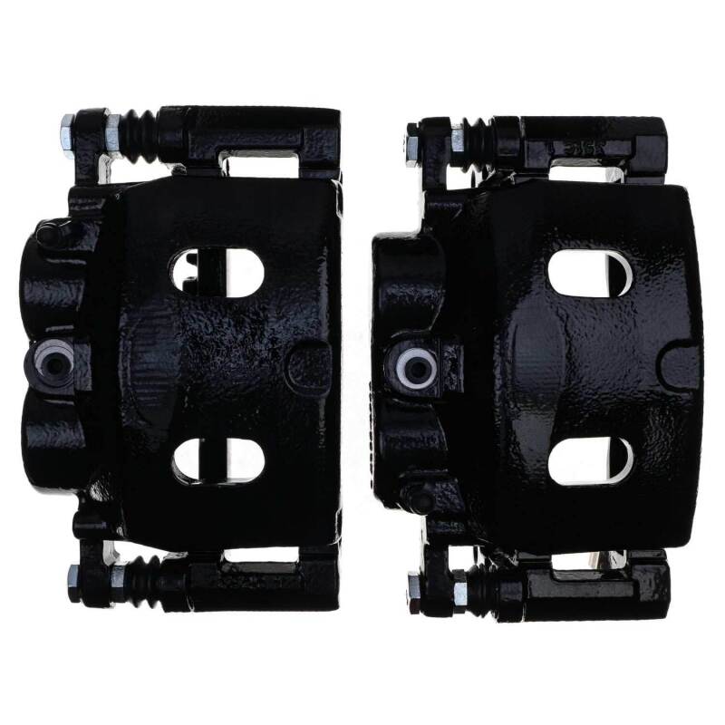 PSB Black Calipers - Power Stop 08-20 Cadillac Escalade Front Black Caliper - Pair w/Bracket