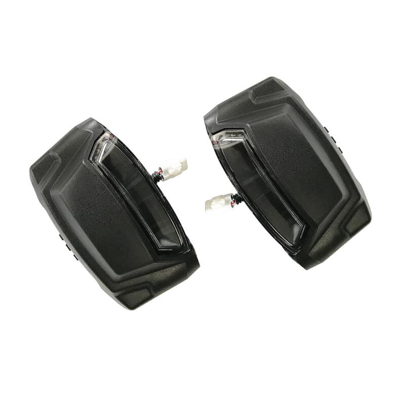 WES Nerf Bars - R5 - Westin R5 LED Light Kit - 4 End Caps Integrated LED Lights w/ Wiring Harness - Black