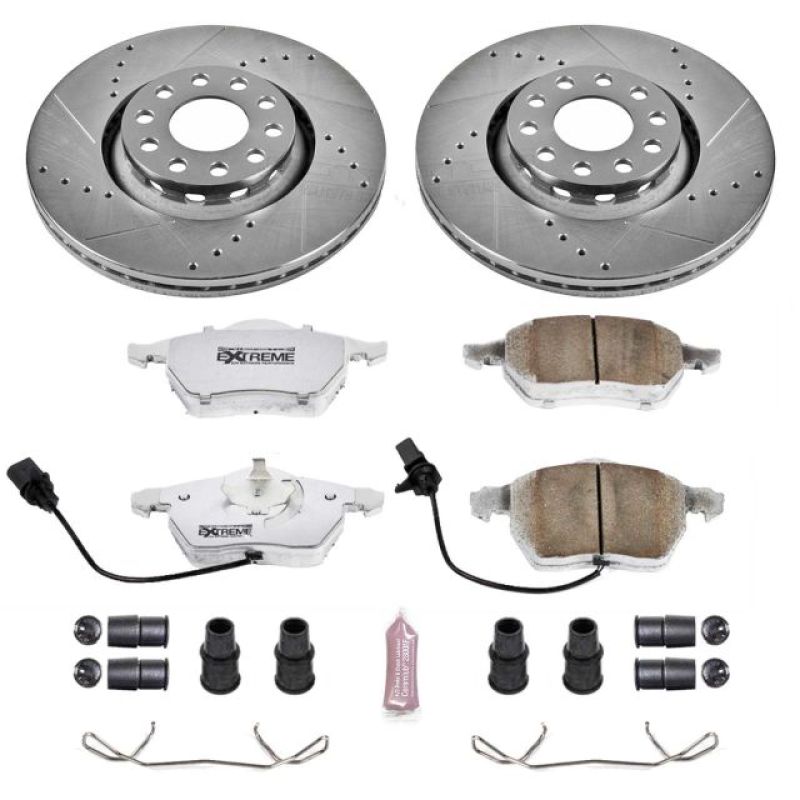 PSB Z26 Street Warrior Kit - Power Stop 02-05 Audi A4 Front Z26 Street Warrior Brake Kit