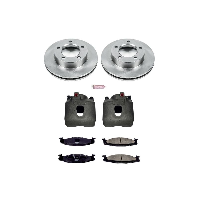 PSB Autospecialty Kit w/Cals - Power Stop 94-96 Ford Bronco Front Autospecialty Brake Kit w/Calipers