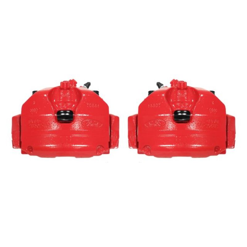 PSB Red Calipers - Power Stop 13-17 Ford Escape Front Red Calipers w/Brackets - Pair