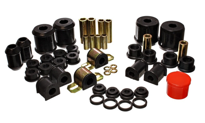 ES Hyper-Flex Sets - Black - Energy Suspension 00-1/01 Mitsubishi Eclipse FWD Black Hyper-flex Master Bushing Set