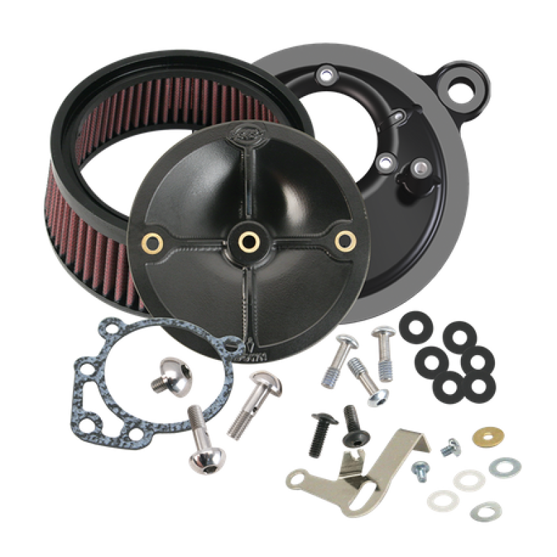 SSC Air Cleaner Kits - S&S Cycle 99-06 BT w/ S&S Super E/G Carburetor Stealth Air Cleaner Kit w/o Cover