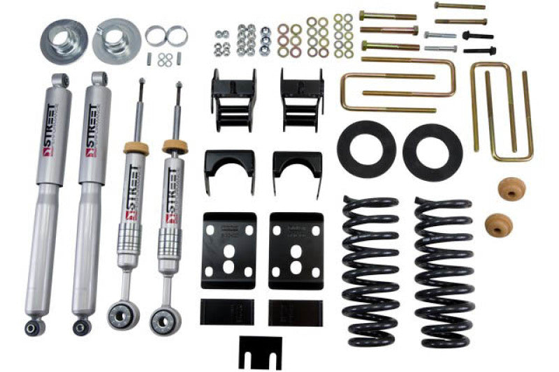 BT Lower Kit w SP Shocks - Belltech 09-13 Ford F150 Std Cab Short Bed 2in. or 3in. F/4in. R drop w/ SP Shocks Lowering Kits