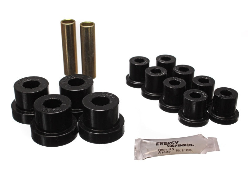 ES Spring/Shackle Bush - Black - Energy Suspension Jeep Spring Bushing Set - Black