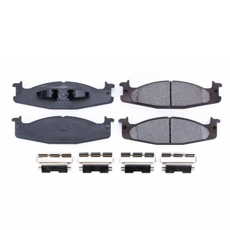 PSB Z17 Evolution Brake Pads - Power Stop 94-96 Ford Bronco Front Z17 Evolution Ceramic Brake Pads w/Hardware