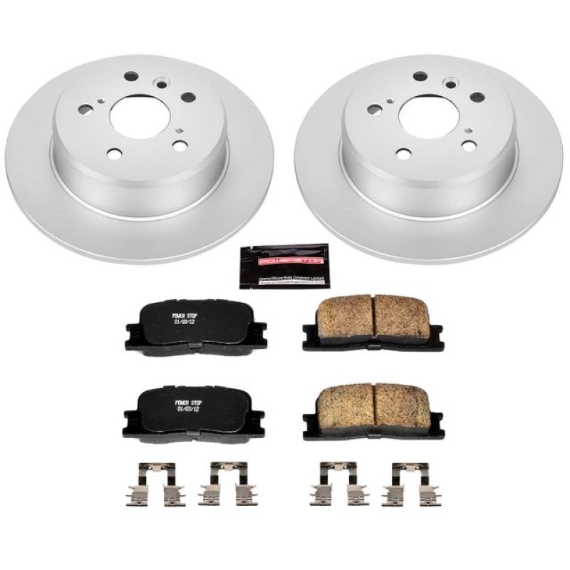 PSB Z17 Evolution Coated Kit - Power Stop 01-03 Toyota Highlander Rear Z17 Evolution Geomet Coated Brake Kit