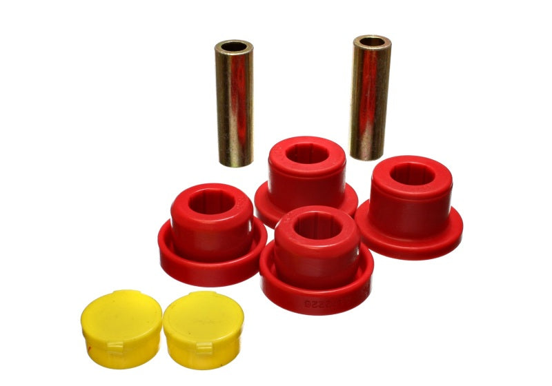 ES Strut Bushings - Red - Energy Suspension 99-04 Ford F-350 2WD Red Radius/Strut Arm Bushing Set
