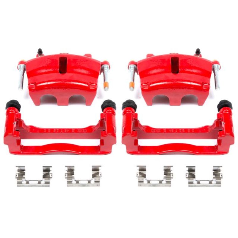 PSB Red Calipers - Power Stop 06-07 Buick Rainier Front Red Calipers w/Brackets - Pair