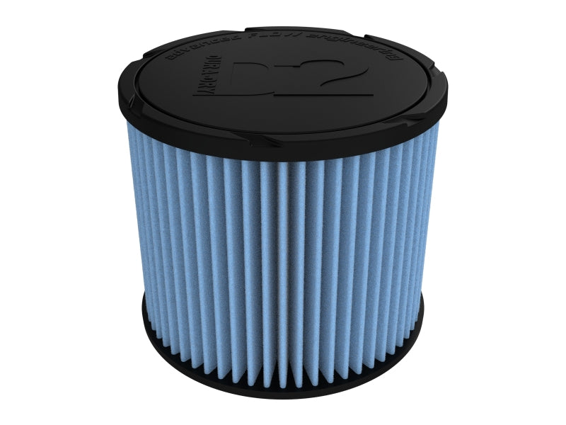 AFE Universal D2 Dura Dry Air Filter - aFe Magnum FORCE Intake Replacement Air Filter w/ D2 Dry Media 4in F x7in B x7in T x6in H