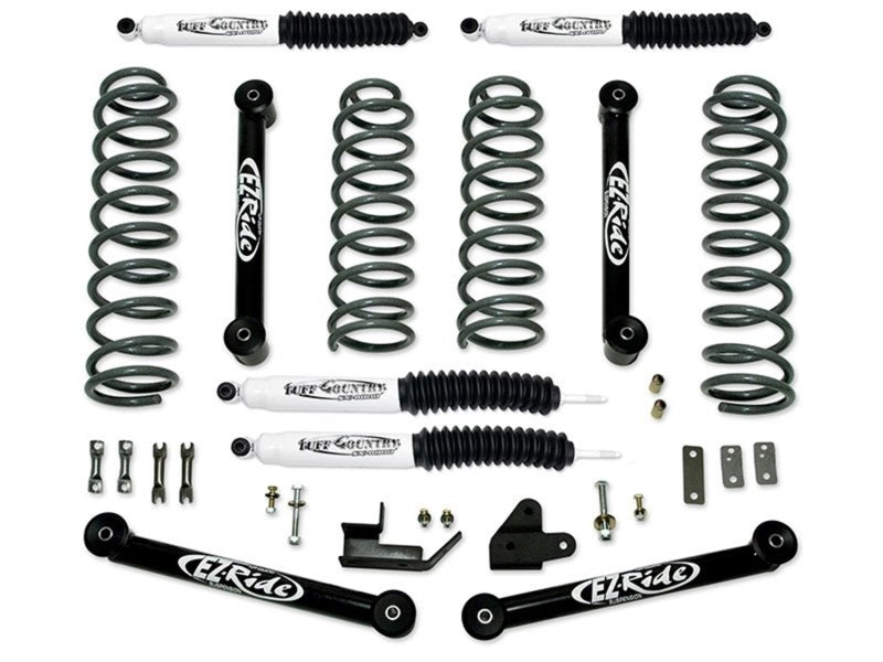 TUF Lift Kits - Tuff Country 92-98 Jeep Grand Cherokee 3.5in Lift Kit EZ-Ride (SX8000 Shocks)
