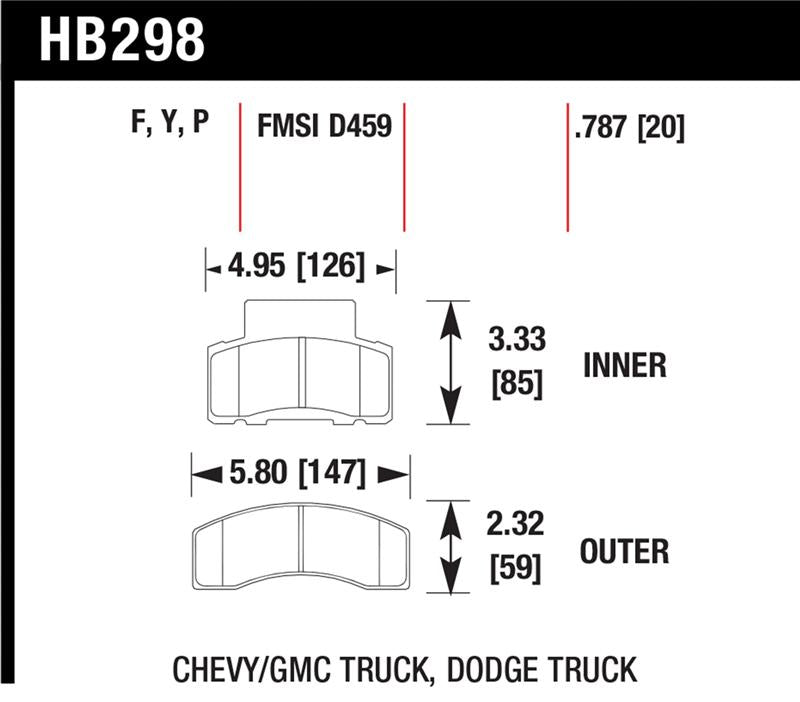 HAWK HPS Brake Pad Sets - Hawk HPS Street Brake Pads