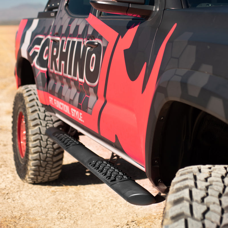GOR Vertex V3 Side Steps - Go Rhino 15-21 Ford F-150 Vertex V3 - Sidestep + Brkts