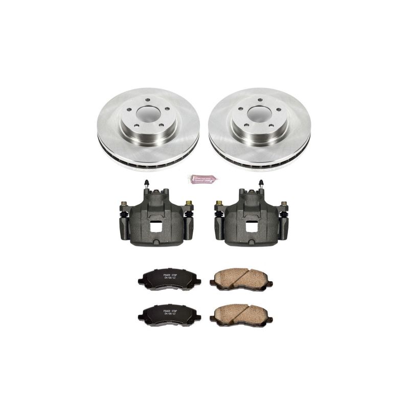 PSB Autospecialty Kit w/Cals - Power Stop 08-16 Mitsubishi Lancer Front Autospecialty Brake Kit w/Calipers