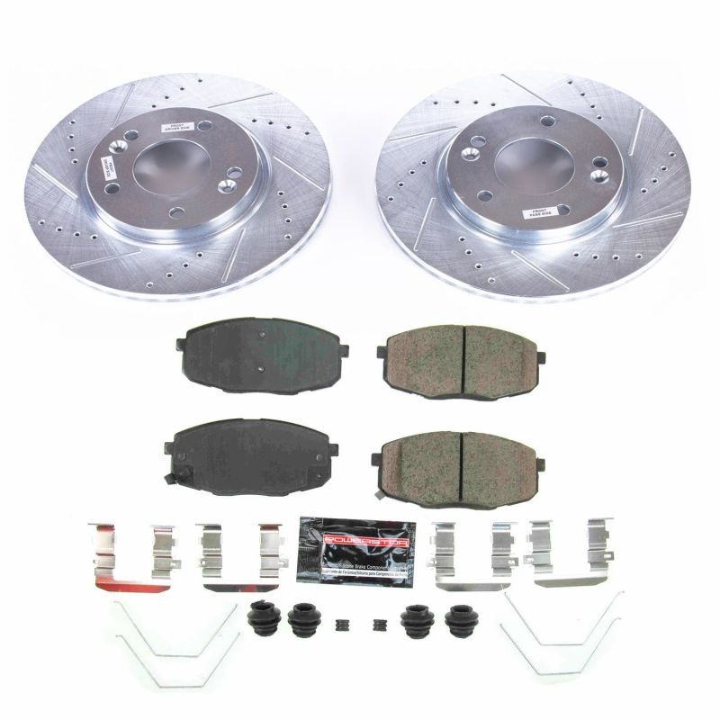 PSB Z23 Evolution Kit - Power Stop 18-19 Hyundai Kona Front Z23 Evolution Sport Brake Kit