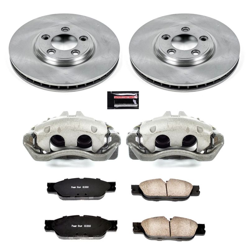 PSB Autospecialty Kit w/Cals - Power Stop 2005 Jaguar S-Type Front Autospecialty Brake Kit w/Calipers
