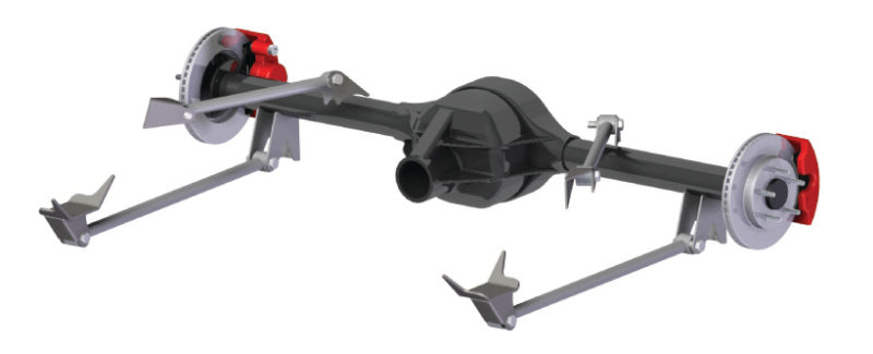 RID 4-Link Kits - Ridetech Universal Weld-in Triangulated 4 Link Kit Black Powdercoated