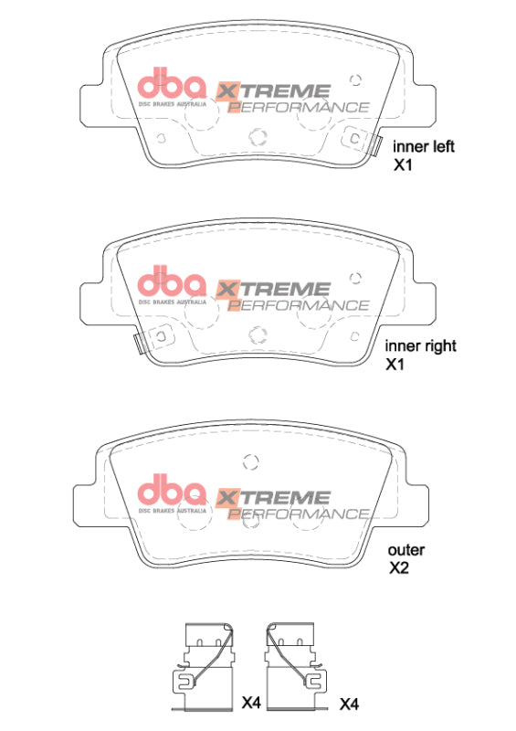 DBA XP Performance Brake Pads - DBA 2022+ Hyundai Ioniq 5 XP Performance Front Brake Pads