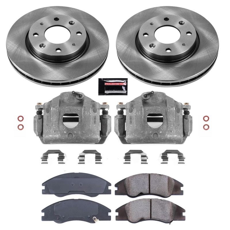 PSB Autospecialty Kit w/Cals - Power Stop 04-09 Kia Spectra Front Autospecialty Brake Kit w/Calipers