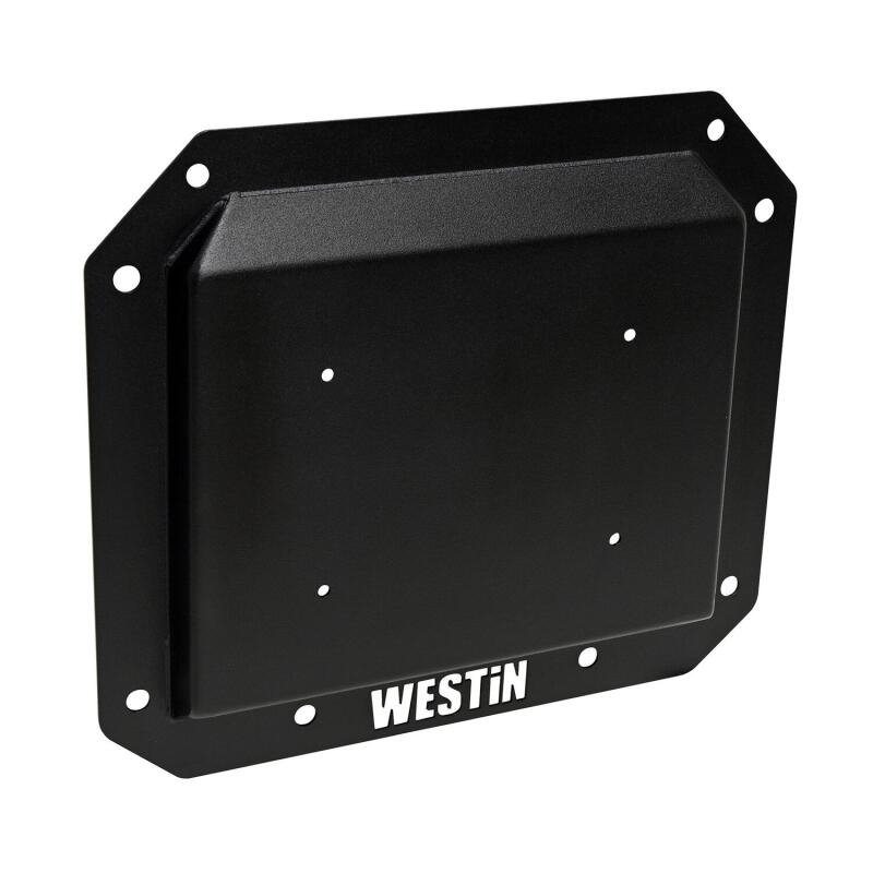 WES Tire Carrier - Westin 21-25 Ford Bronco (Excl. Sport) Spare Tire Delete Plate - Tex. Blk