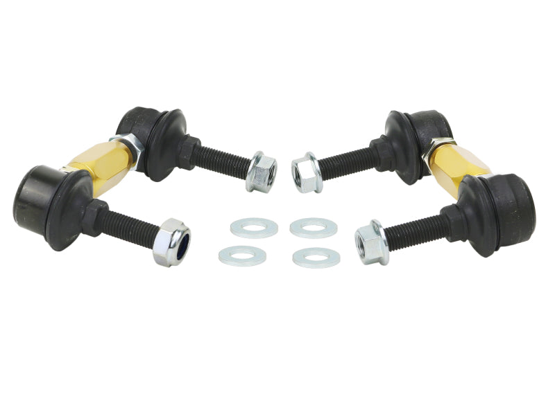 WL Sway Bar Links - Whiteline Universal Swaybar Link Kit-Heavy Duty Adjustable Ball Joint
