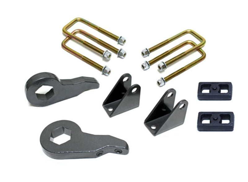 MXT Torsion Keys - MaxTrac 01-10 GM 1500HD/2500HD/3500HD 2WD/4WD 8 Lug 2.5in/1in Torsion Key Lift Kit