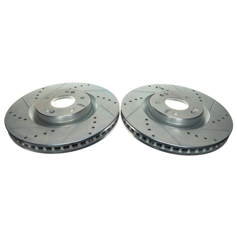 PSB Evolution Drill/Slot Rotor - Power Stop 21-22 Kia Sorento Front Drilled & Slotted Rotor (Pair)