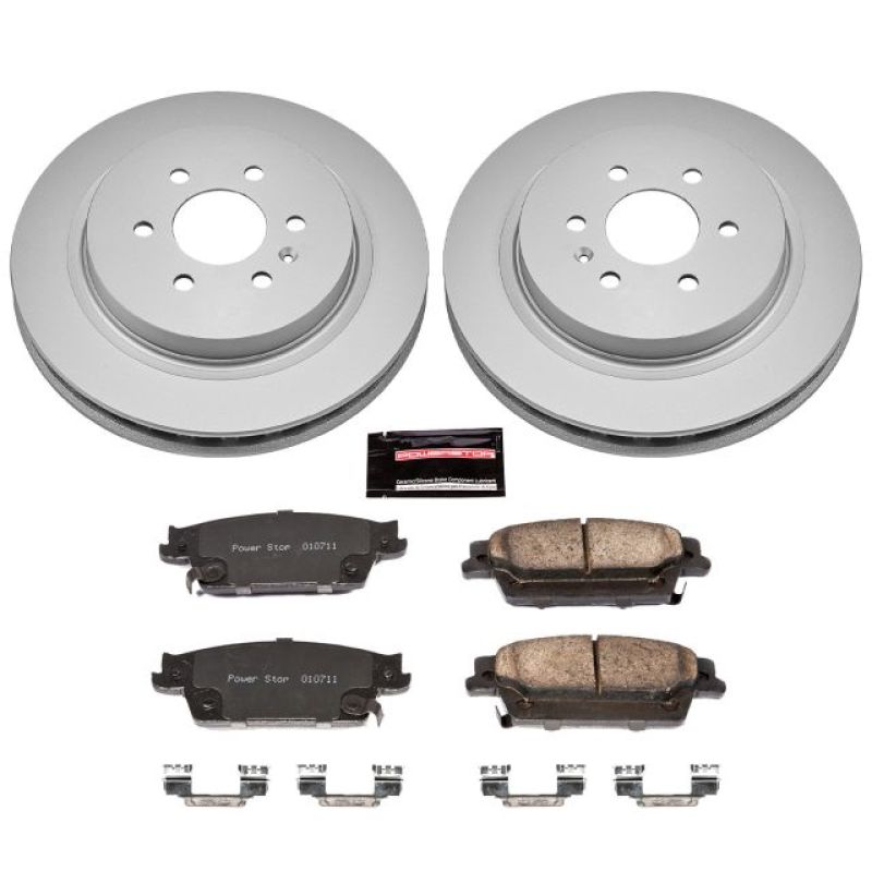 PSB Z17 Evolution Coated Kit - Power Stop 04-09 Cadillac SRX Rear Z17 Evolution Geomet Coated Brake Kit