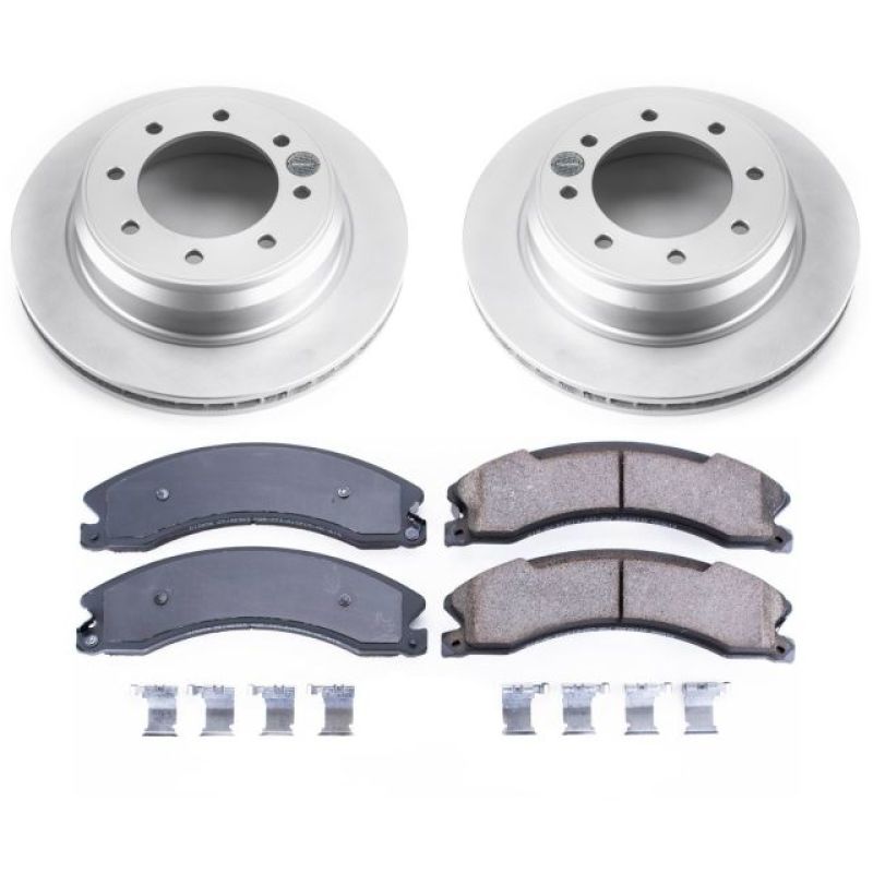 PSB Z17 Evolution Coated Kit - Power Stop 12-18 Nissan NV1500 Rear Z17 Evolution Geomet Coated Brake Kit