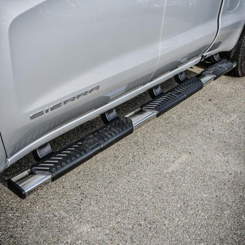 WES Nerf Bars - R5 - Westin 2019 Chevrolet Silverado/Sierra 1500 Crew Cab (5.5ft) R5 Modular Nerf Step Bars - SS